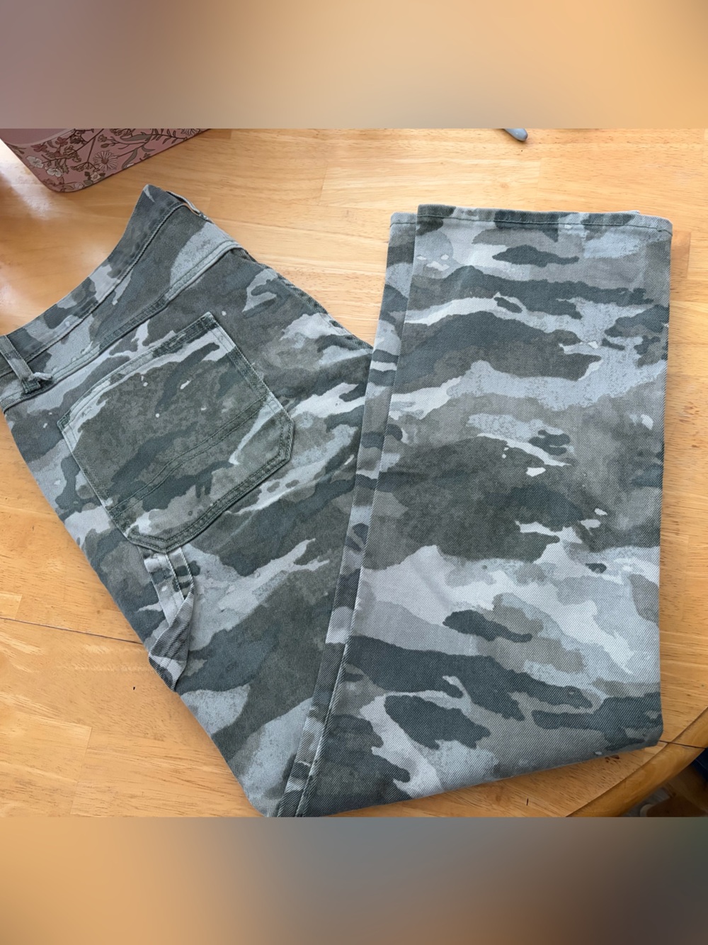 Men's Camo Utility Jeans - Gray/Olive #117